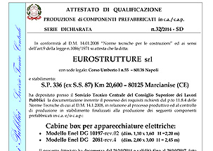 DG2081 ED. 4  Cabine Elettriche prefabbricate di trasformazione Cabine pannelli omologate enel monolitiche elettrica per impianti fotovoltaici